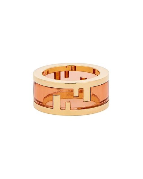 gold and pink fendi ring|fendi necklace gold.